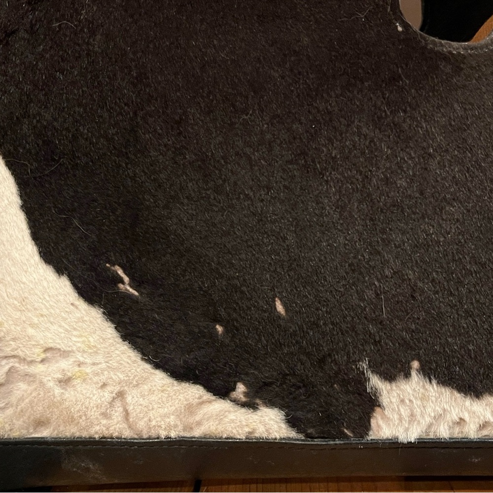 Julie Beth Longhorn Bag Black and White Cowhide - Picture 3 of 9